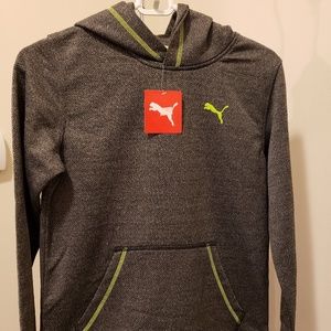 Kids Heather Grey Puma Hoodie